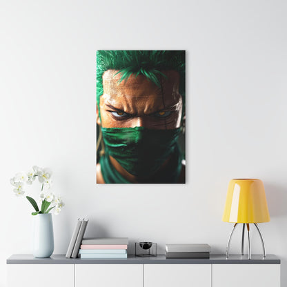 ColorFlow | Shadow Blade Ronin Anime Metal Wall Art | Intense Samurai Manga Room Decor