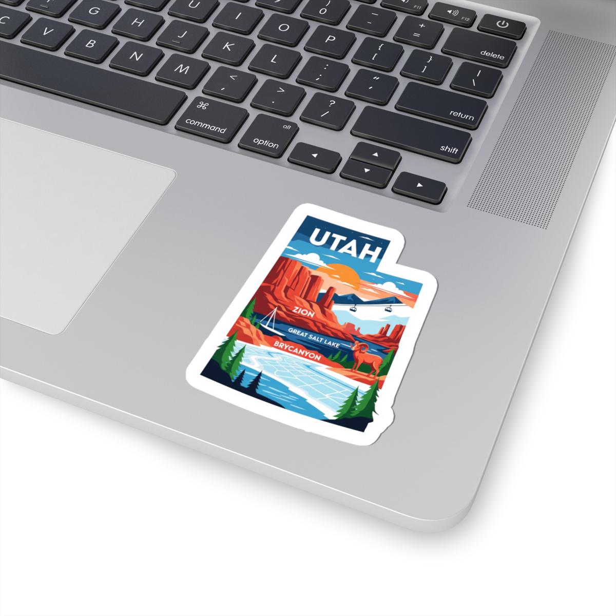 Utah National Parks Sticker Pack | Zion, Bryce Canyon, Salt Lake Vinyl Art (Waterproof)