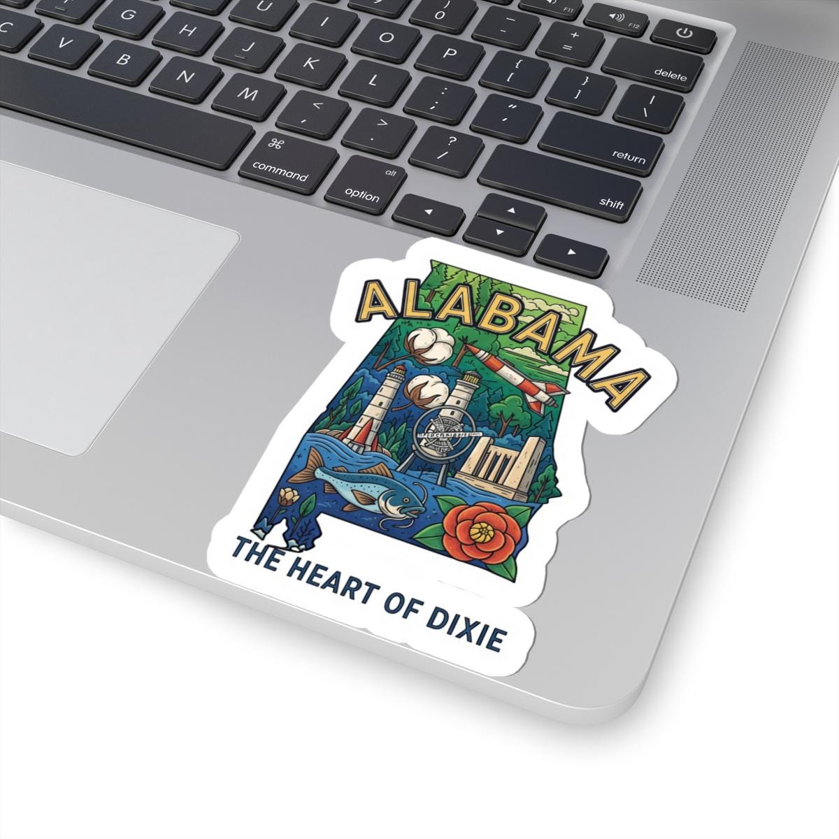 Alabama State Sticker | Waterproof Vinyl Decal for Laptops, Water Bottles