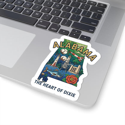 Alabama State Sticker | Waterproof Vinyl Decal for Laptops, Water Bottles