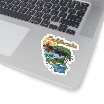 California Vinyl Sticker | Golden State Waterproof Decal (USA Made)