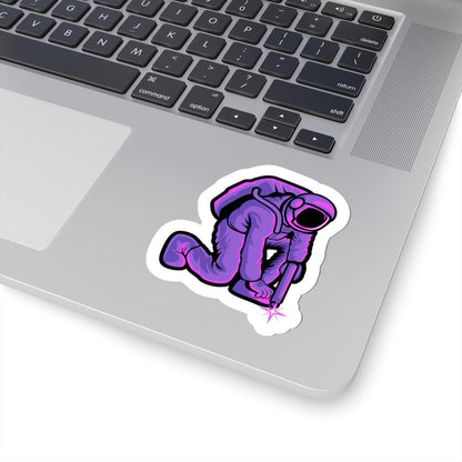 Astronaut Welding Sticker | Cosmic Space Worker Vinyl Decal | Sci Fi Art Gift