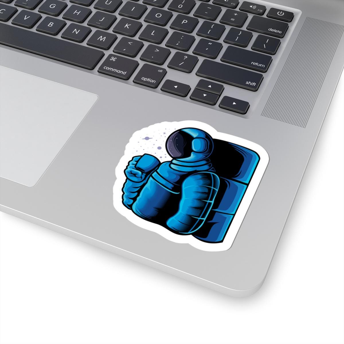 Astronaut Coffee Sticker | Cosmic Space Vinyl Decal, Galaxy Mug Art