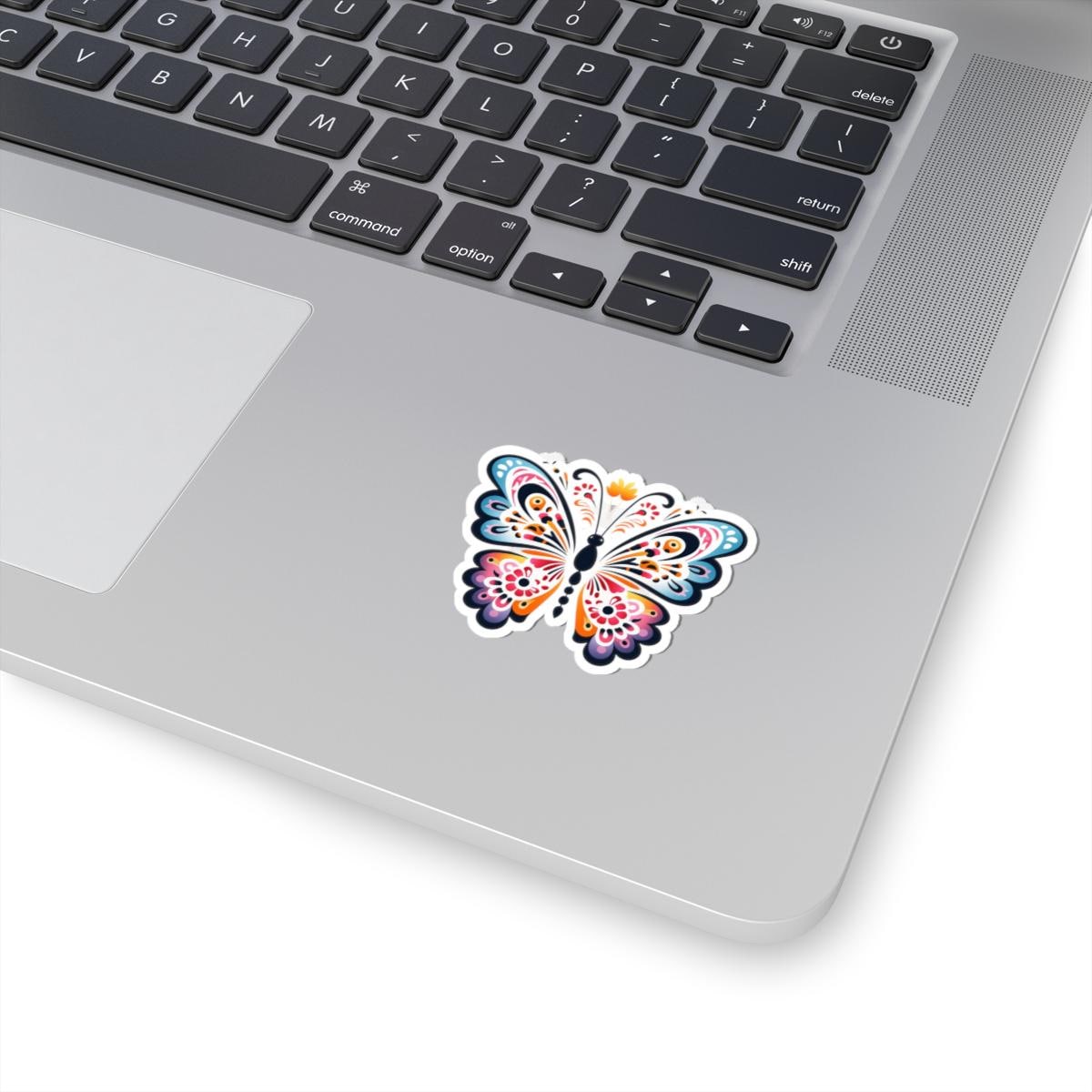 Vibrant Butterfly Sticker | Boho Insect Art, Waterproof Vinyl Nature Decal