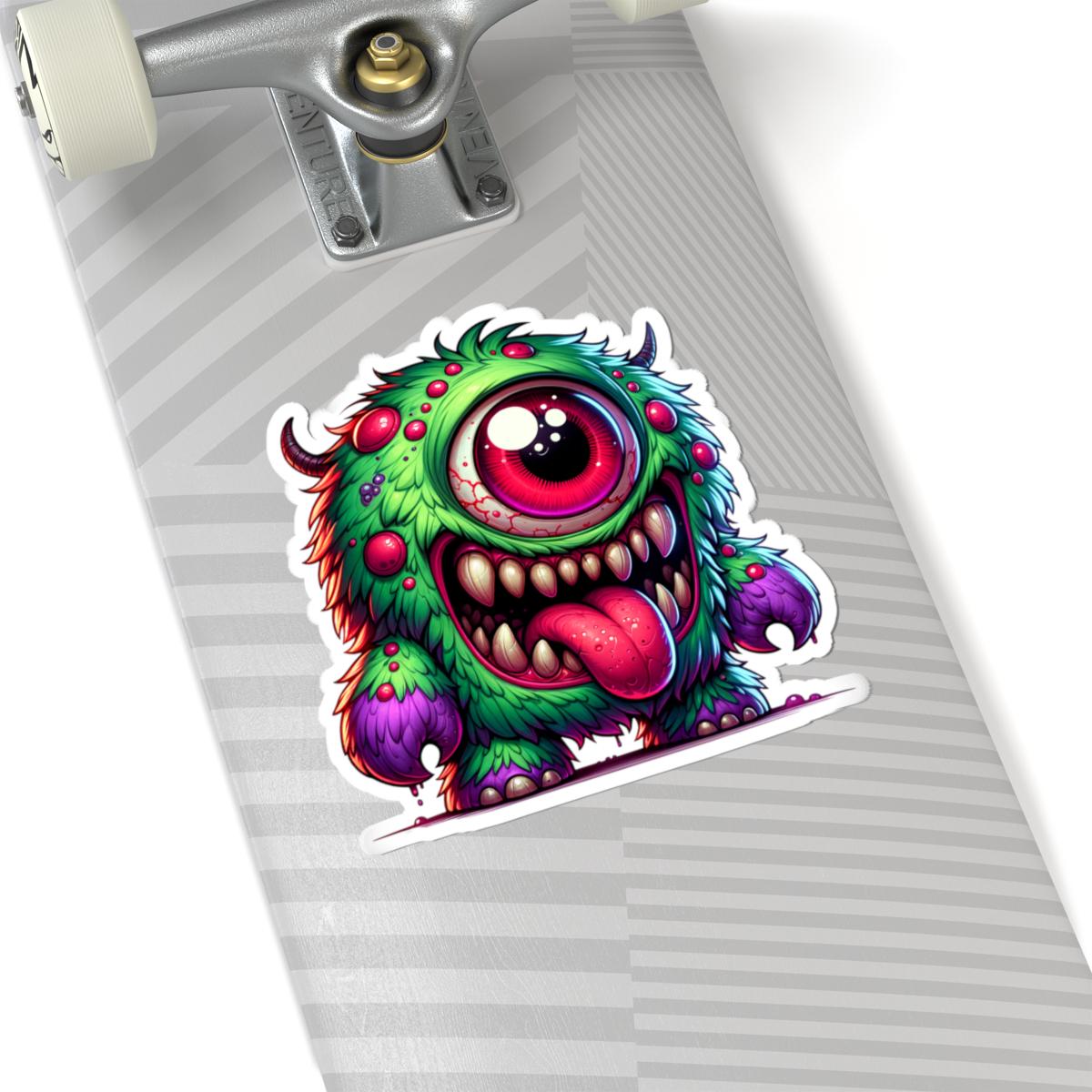ColorFlow Monster Vinyl Sticker | Waterproof Art Decal for Laptops, Bottles