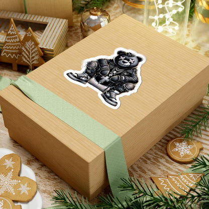 Gothic Bear Vinyl Sticker | Punk Streetwear Gamer Art (Glossy or Matte)