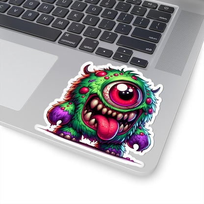 ColorFlow Monster Vinyl Sticker | Waterproof Art Decal for Laptops, Bottles