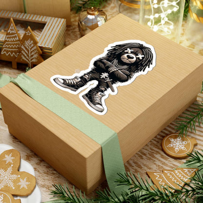 Dreadlock Bear Vinyl Sticker | Urban Streetwear, Dark (Glossy or Matte)
