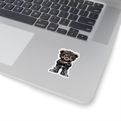 Dreadlock Bear Vinyl Sticker | Gothic Streetwear Gamer Art (Glossy or Matte)