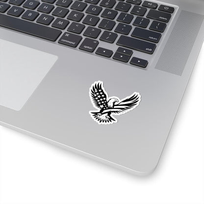 American Flag Eagle Sticker | Patriotic USA Vinyl Decal, Freedom Symbol