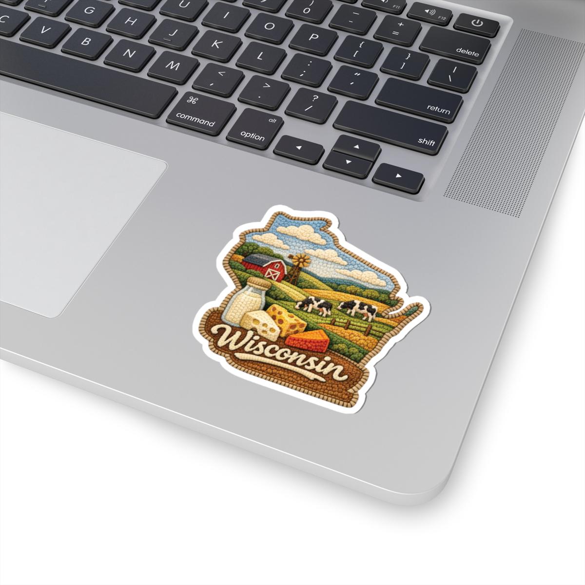 ColorFlow | Wisconsin Dairyland Traditions Vinyl Sticker | Pastoral Farms Windmills and Heartland Countryside Art