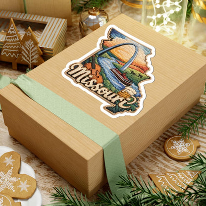 ColorFlow | Missouri Heartland Tribute Vinyl Sticker | River Arch Music and Americana Landscape Art