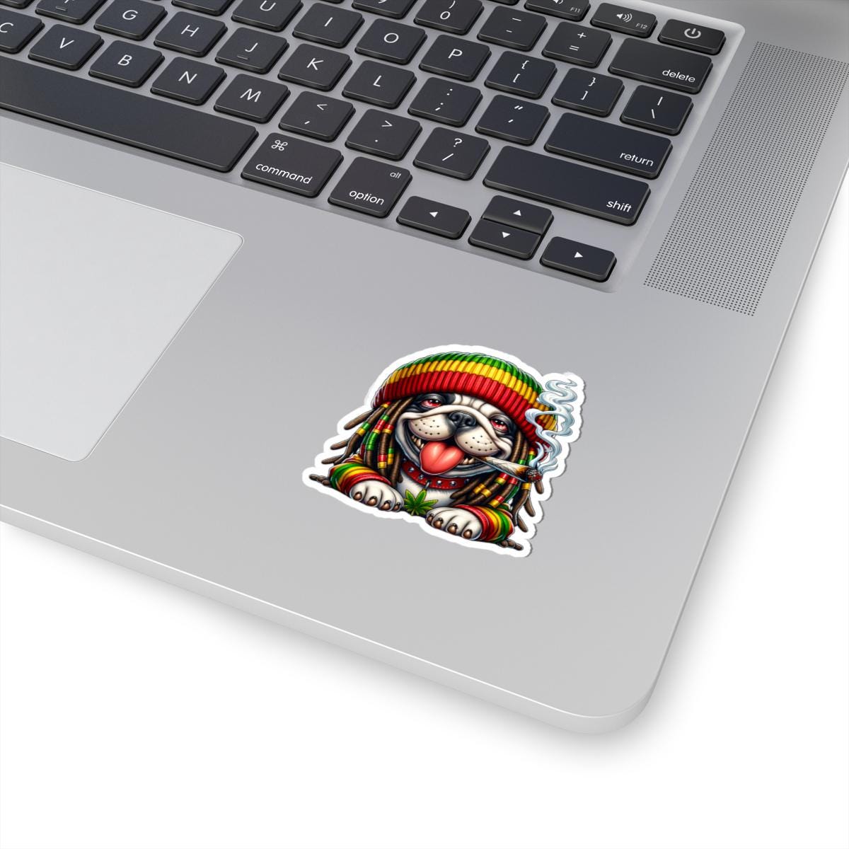 Rasta Bulldog Sticker | Waterproof Vinyl Decal for Laptops, Cars