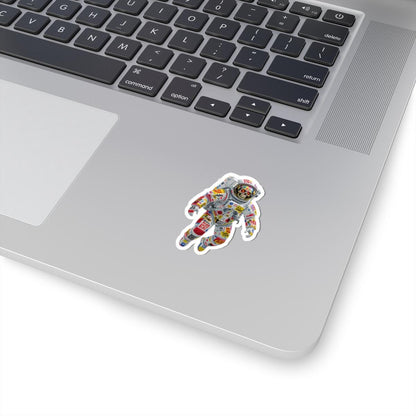 ColorFlow | Urban Graffiti Skull Astronaut Sticker | Bold Space Streetwear Vinyl Decal for Rebels