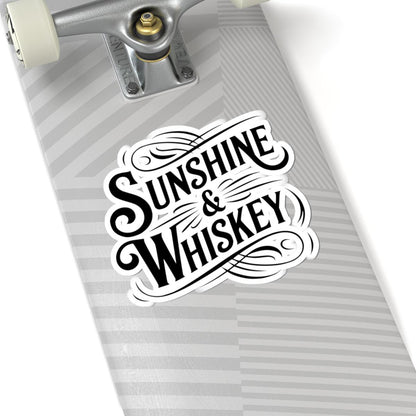ColorFlow | Sunshine & Whiskey Retro Country Sticker | Western Boho Decal