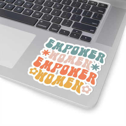 Empower Women Kiss-Cut Stickers, Feminist Laptop Decals, Inspirational Art (Glossy Finish)