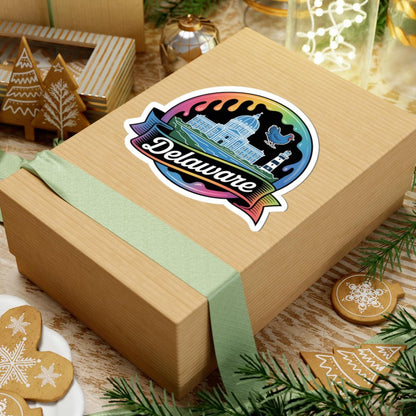 ColorFlow | Delaware Historic Capitol Coastal Vinyl Sticker | First State Landmark Travel Art Decal