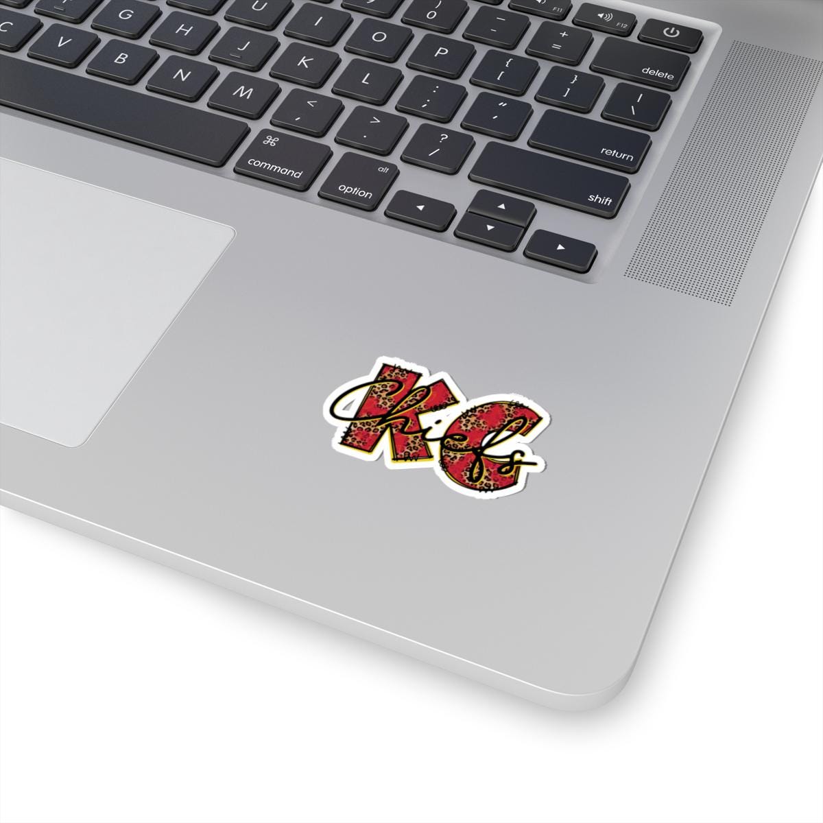 ColorFlow | KC Chiefs Leopard Print Vinyl Sticker for Water Bottles Laptops Cars | Football Fan Art Waterproof Decal