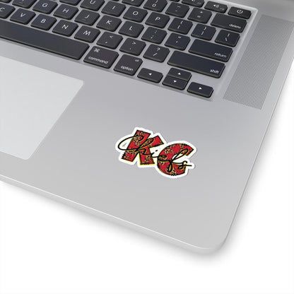 ColorFlow | KC Chiefs Leopard Print Vinyl Sticker for Water Bottles Laptops Cars | Football Fan Art Waterproof Decal