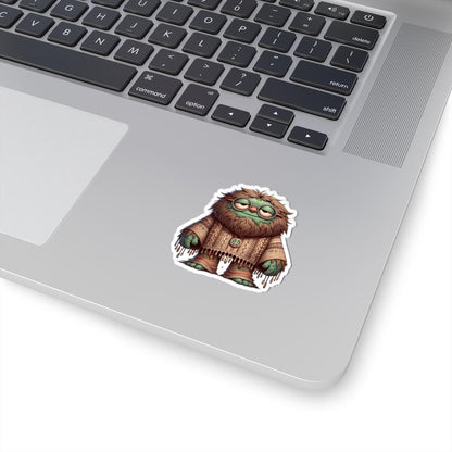 ColorFlow | Hippie Peace Monster Kiss Cut Sticker Boho Retro Character Art for Laptops Water Bottles Journals and More