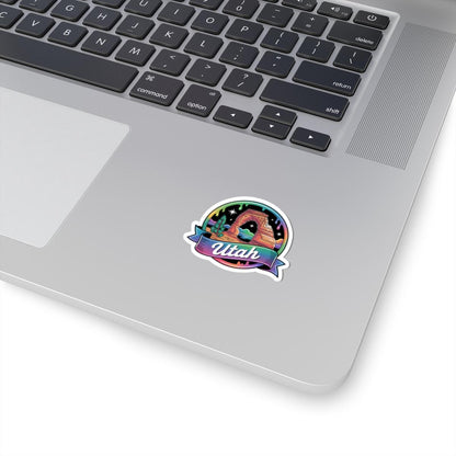 ColorFlow | Utah Delicate Arch Night Sky Vinyl Sticker | Desert Southwest Scenic Travel Art Decal