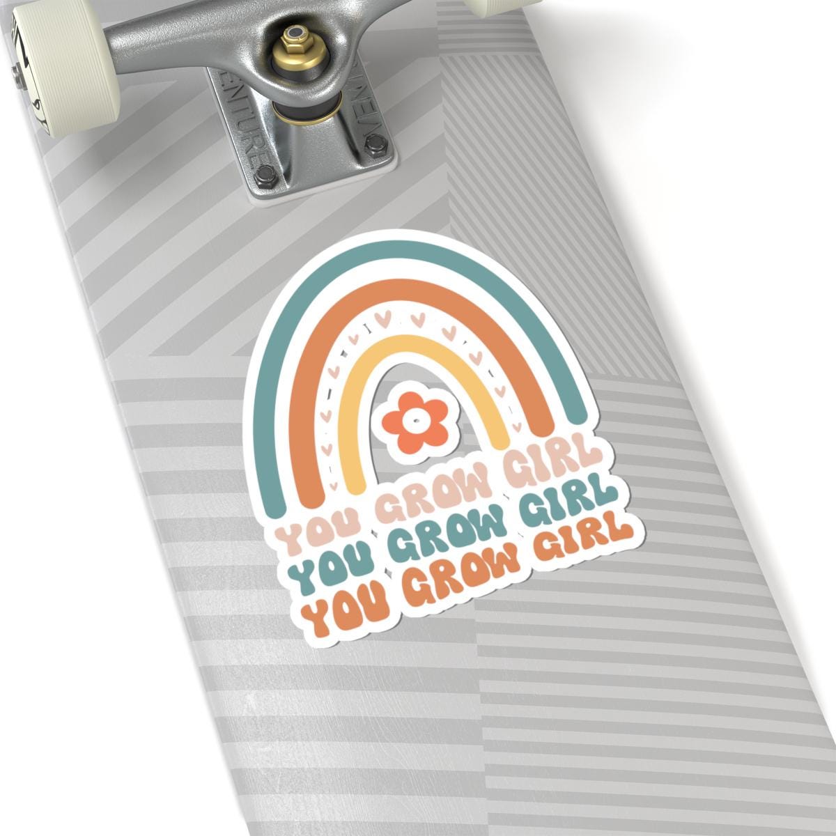 You Grow Girl Rainbow Sticker, Motivational Laptop Decal, Affirmation Decor
