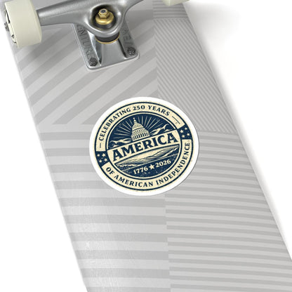 ColorFlow | Celebrating 250 Years of America Independence Patriotic Capitol Vinyl Sticker
