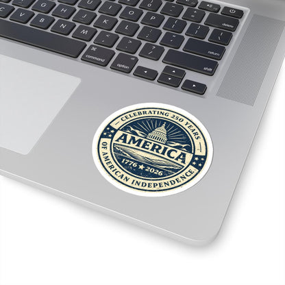 ColorFlow | Celebrating 250 Years of America Independence Patriotic Capitol Vinyl Sticker