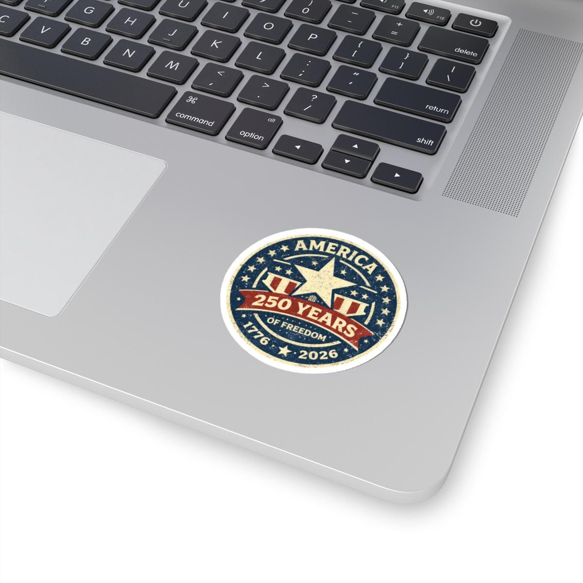 ColorFlow | America 250 Years Freedom Patriotic Star Shield Anniversary Vinyl Sticker