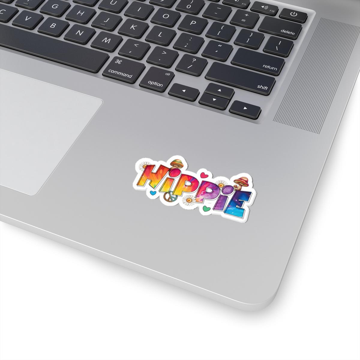 ColorFlow | Hippie Typography Rainbow Peace Floral Psychedelic Retro Art Vinyl Sticker