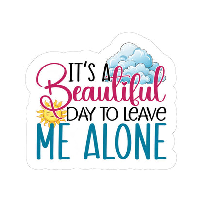 Introvert Sticker | Funny "Leave Me Alone" Decal, Laptop, Water Bottle