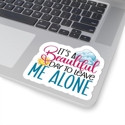 Introvert Sticker | Funny "Leave Me Alone" Decal, Laptop, Water Bottle
