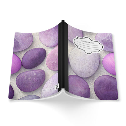 Lavender Stone Composition Notebook | College Ruled Journal, Calm Writing Diary