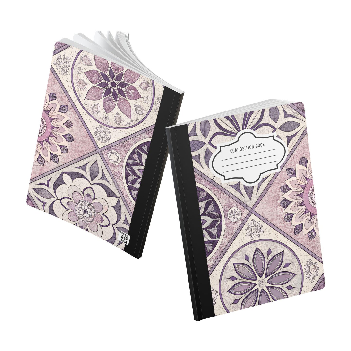 ColorFlow Mandala Bloom Composition Notebook | Floral College Ruled Journal