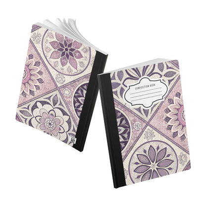 ColorFlow Mandala Bloom Composition Notebook | Floral College Ruled Journal