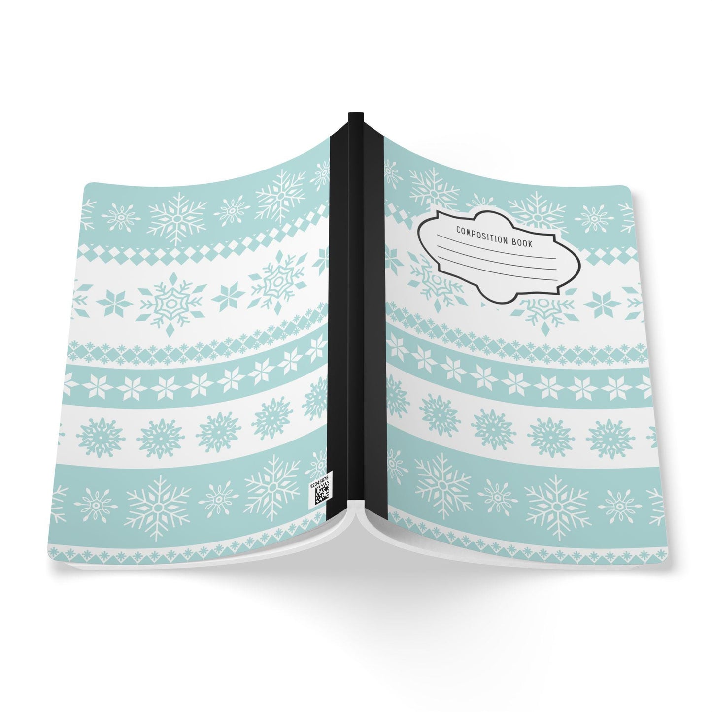 Mint Snowflake Composition Notebook | College Ruled Journal for School, Office, Writing