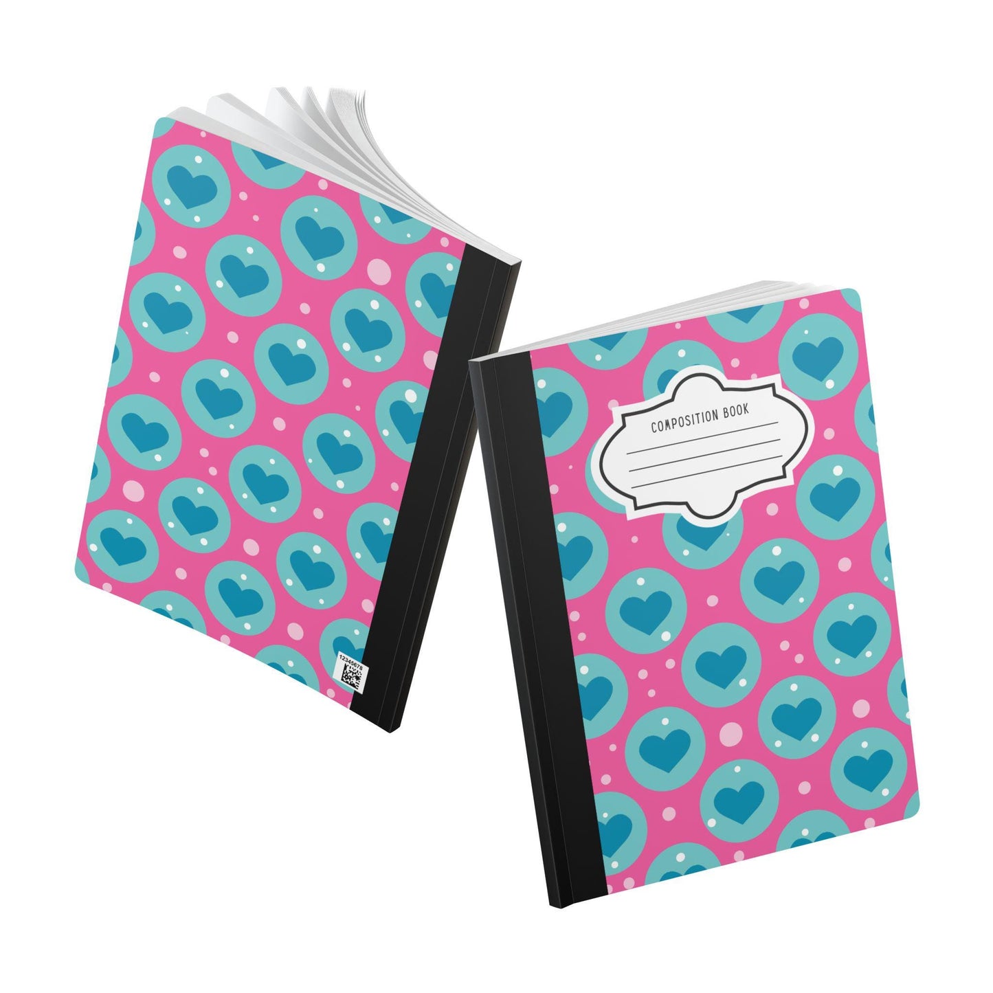 ColorFlow Blue Heart Notebook | Journaling, School, Creative Stationery