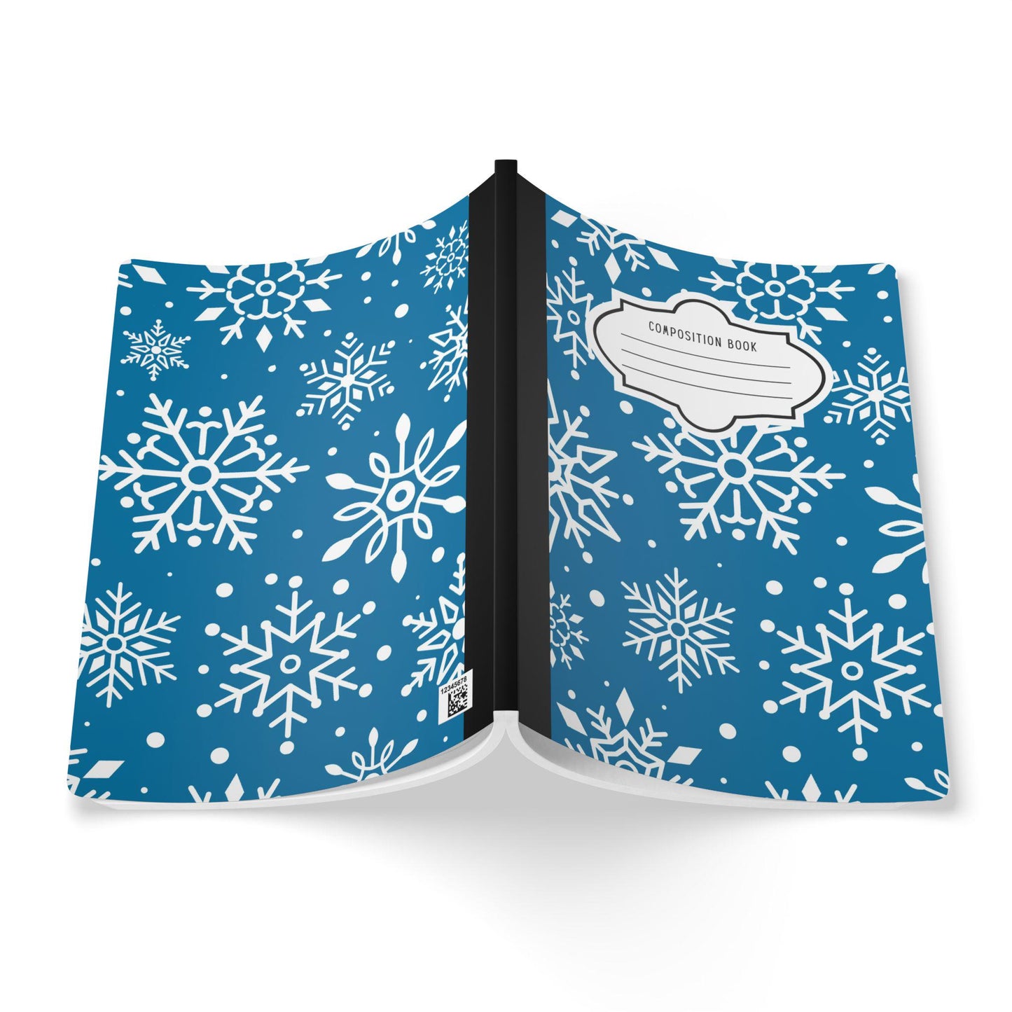 Blue Snowflake Composition Notebook | College Ruled Journal for School, Office, Writing