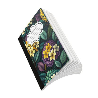 Floral Composition Notebook | Watercolor Hydrangea Garden Journal (College-Ruled)