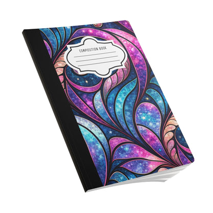 ColorFlow Composition Notebook | Cosmic Swirl Galaxy Pink Blue Journal