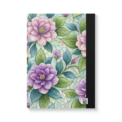 Pastel Floral Composition Notebook | Soft Watercolor Garden Journal, College-Ruled Pages