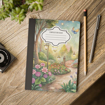 ColorFlow | Evening Glow Butterfly Composition Notebook College Ruled Journal for Students Writing and Journaling