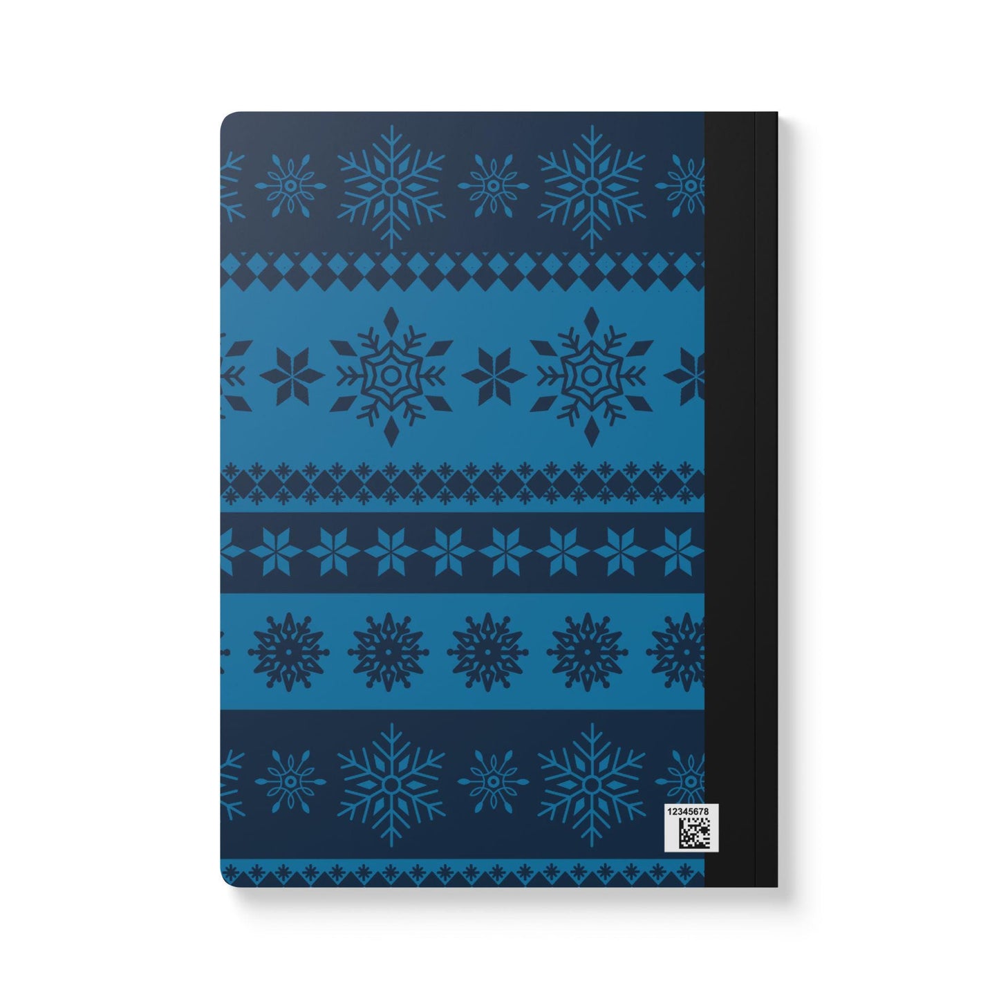 Deep Blue Snowflake Composition Notebook | College Ruled Journal for School, Office
