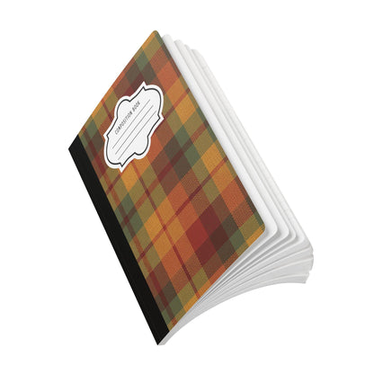 ColorFlow | Rustic Plaid Composition Notebook College Ruled Journal for Students Autumn Writing and Journaling