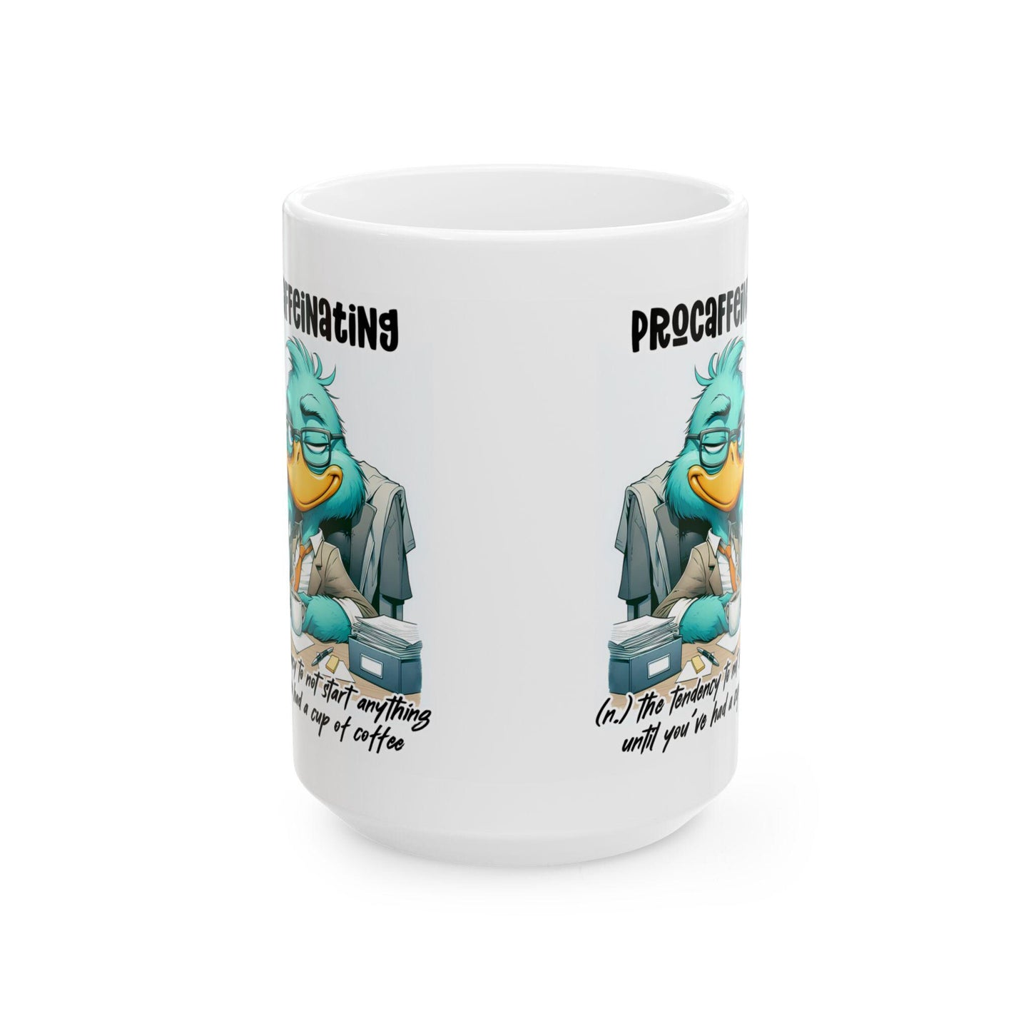 Procaffeinating Definition Coffee Mug | Funny Office Humor Ceramic Cup