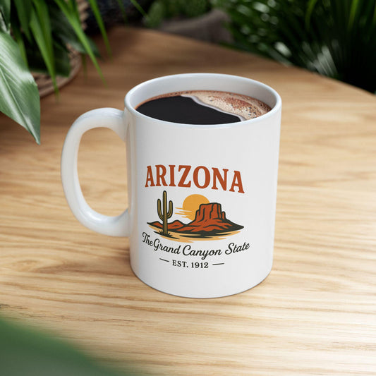 Arizona Grand Canyon State Mug | Desert Sunset Ceramic Coffee Cup