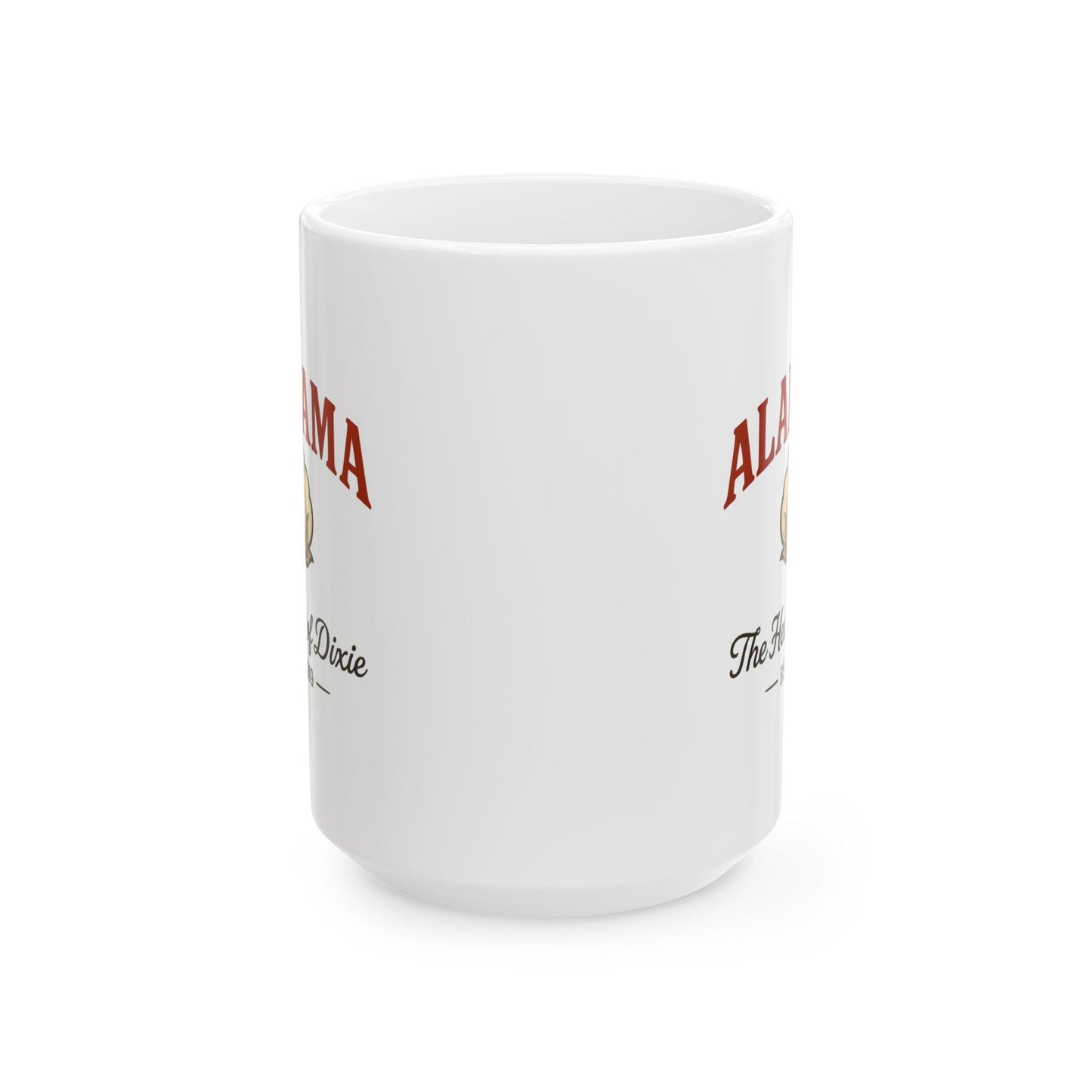 Alabama Heart of Dixie Mug | Vintage Cotton Ceramic Coffee Cup (15oz)