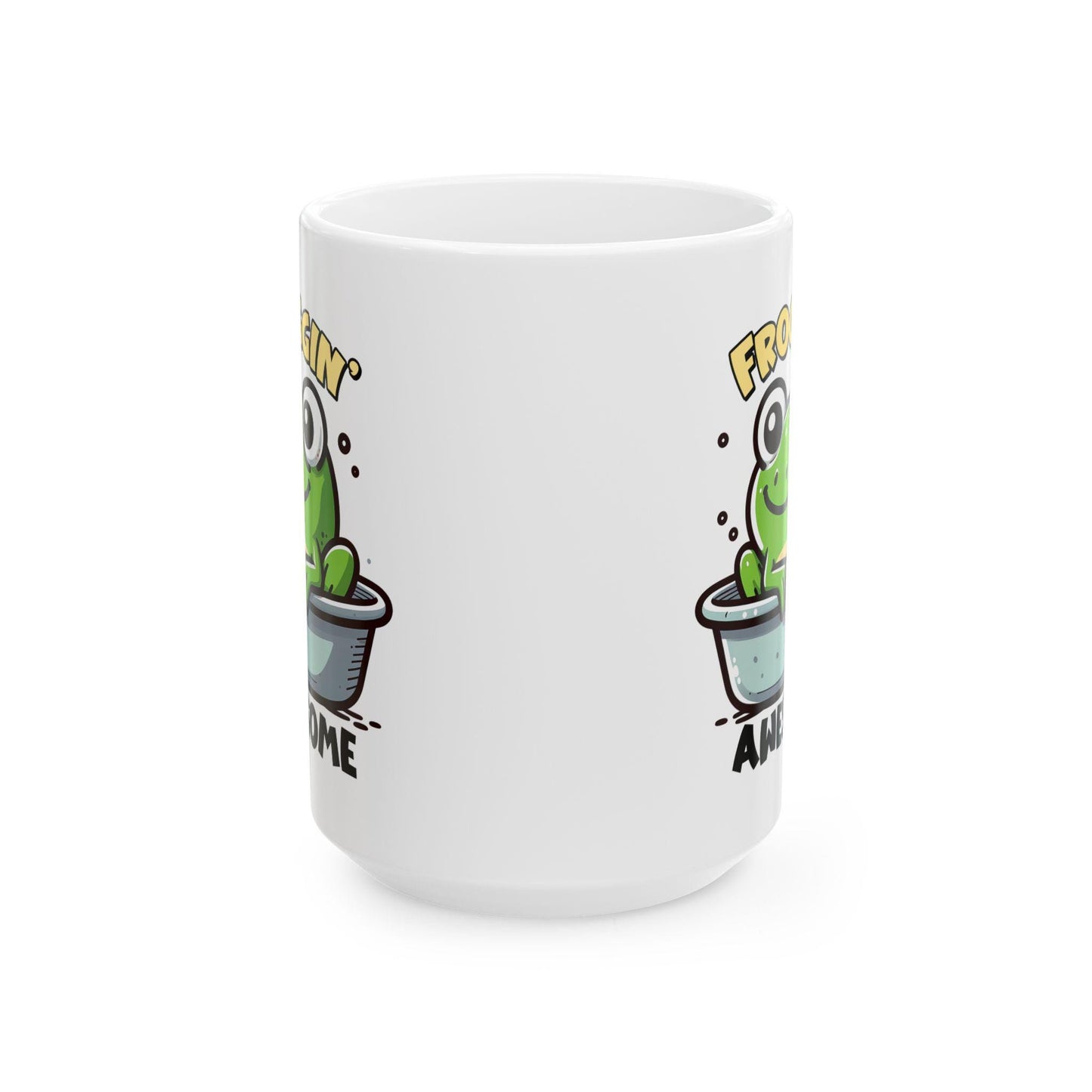 Frog Coffee Mug | Funny Frog Humor Ceramic Cup (15oz)