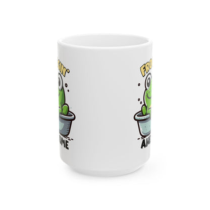 Frog Coffee Mug | Funny Frog Humor Ceramic Cup (15oz)