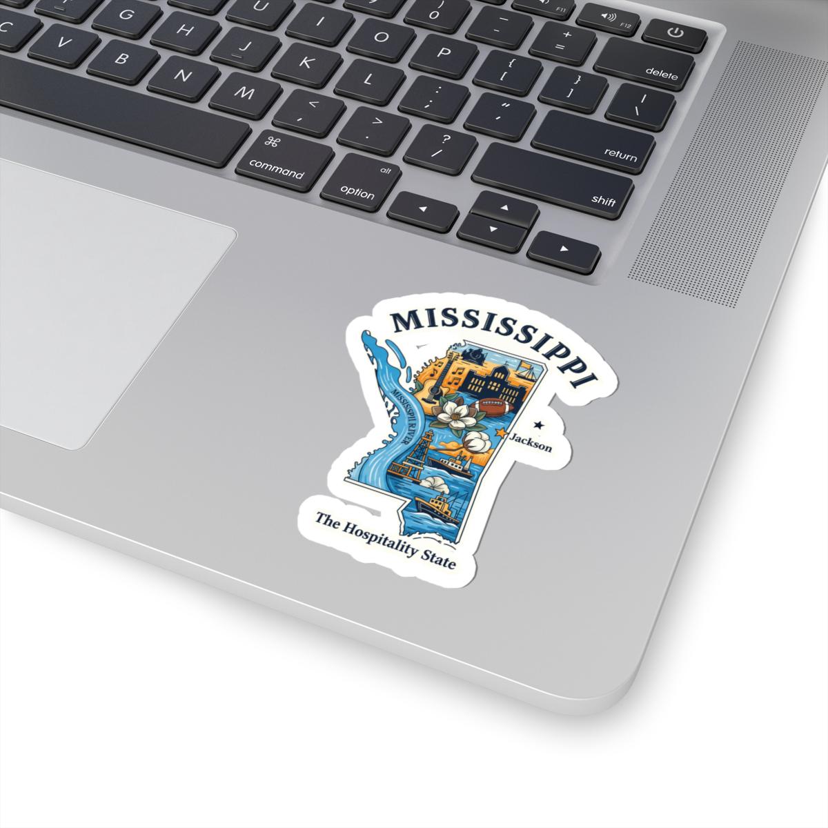 Mississippi Hospitality State Vinyl Sticker | River Art Decal (Waterproof)